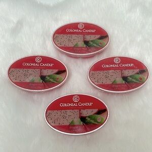 Colonial Candle Simmer Snaps Tropical Dragon Fruit Wax Melts – Bundle of 4 Packs
